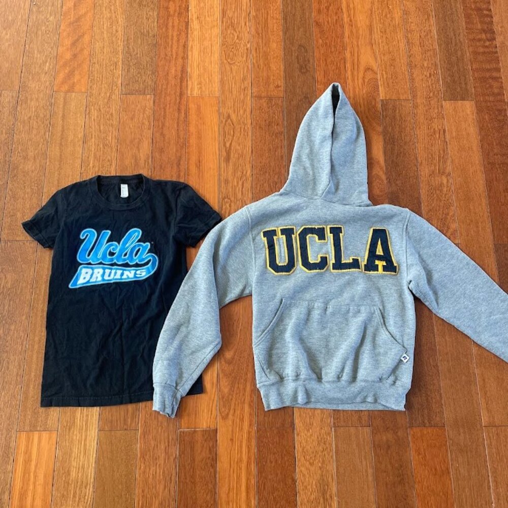 UCLA Clothing Bundle, Sweater and T-shirt Size S & XS